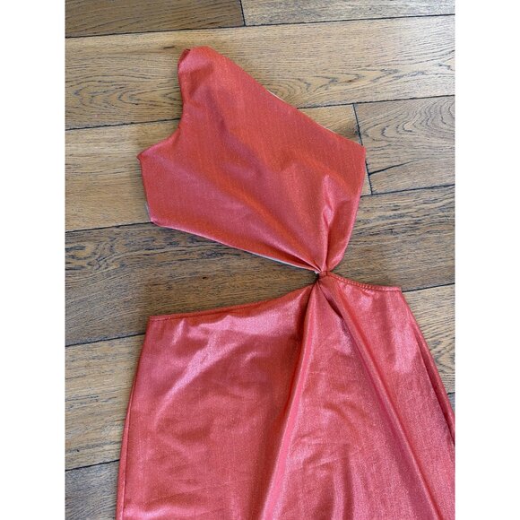Baobab Luana Cut Out Maxi Dress Durazno Orange Womens Size Large - Picture 9 of 12